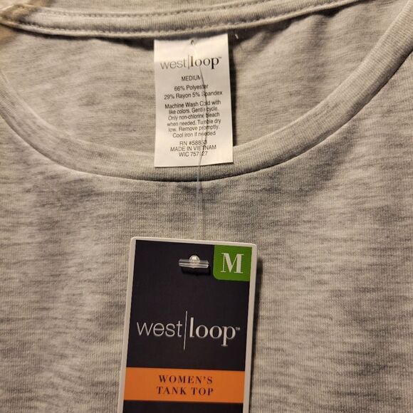West Loop 3pc lot shorts/ 2 short Sleeve Tees Women's medium NWT black/ gray - Picture 7 of 9